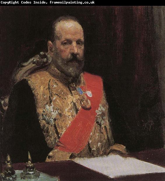Ilya Repin Portrait of Sergei witte